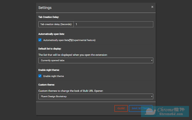 谷歌插件之 Bulk URL Opener