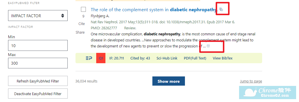 谷歌插件 EasyPubMed - 学术文献查询神器