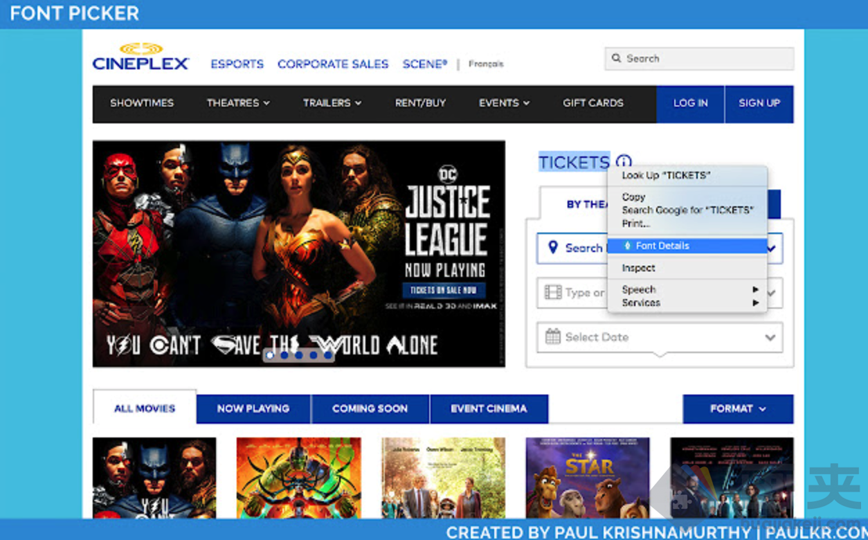 Chrome 网页字体识别工具插件 -Font Picker
