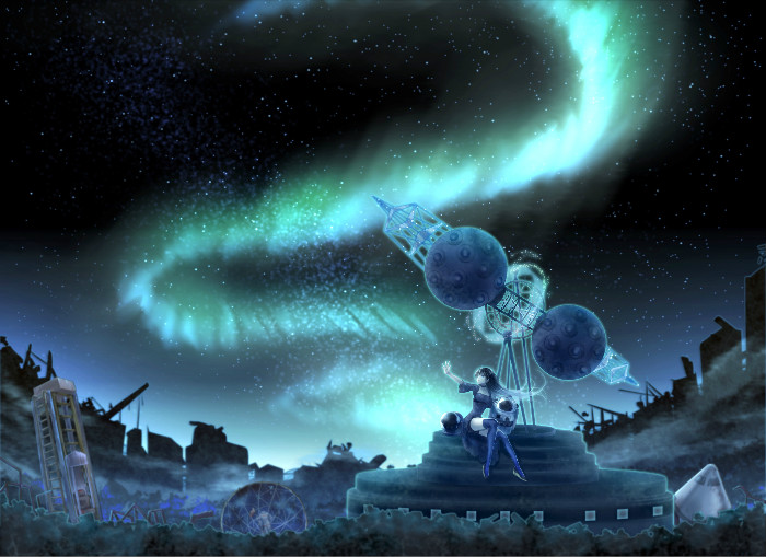 极光 电脑动漫壁纸