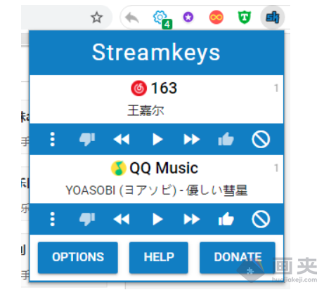 Chrome 插件 Streamkeys