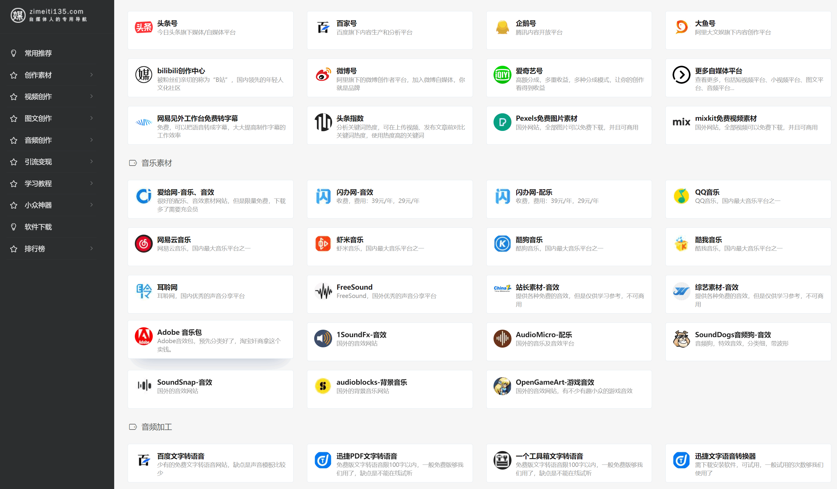 资源整合：新手必备的 5 个自媒体网站