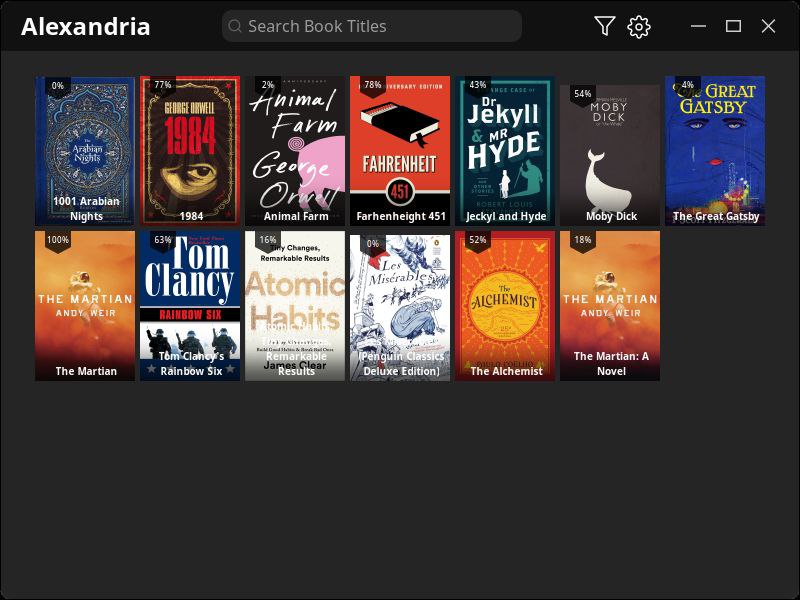 跨平台电子书阅读器 Alexandria【实用工具】