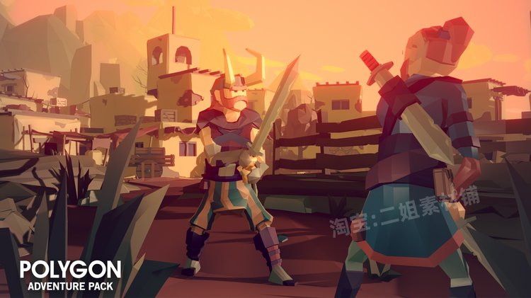 POLYGON Adventure Pack 多边形冒险幻想主题资产包虚幻角色系统 CG