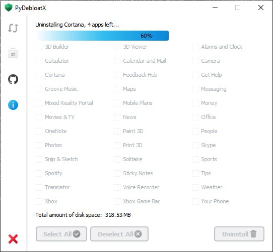 软件卸载工具 PyDebloatX