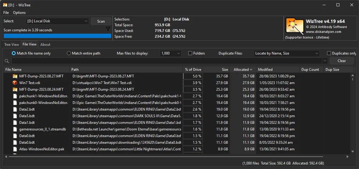 磁盘空间分析工具
