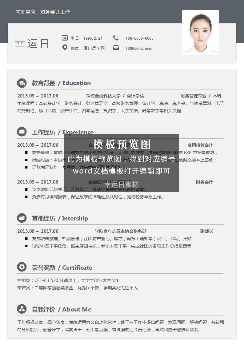 单页简历 150 页模板下载