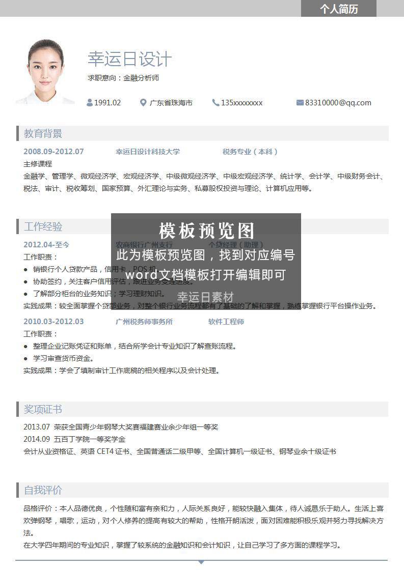 单页简历 150 页模板下载