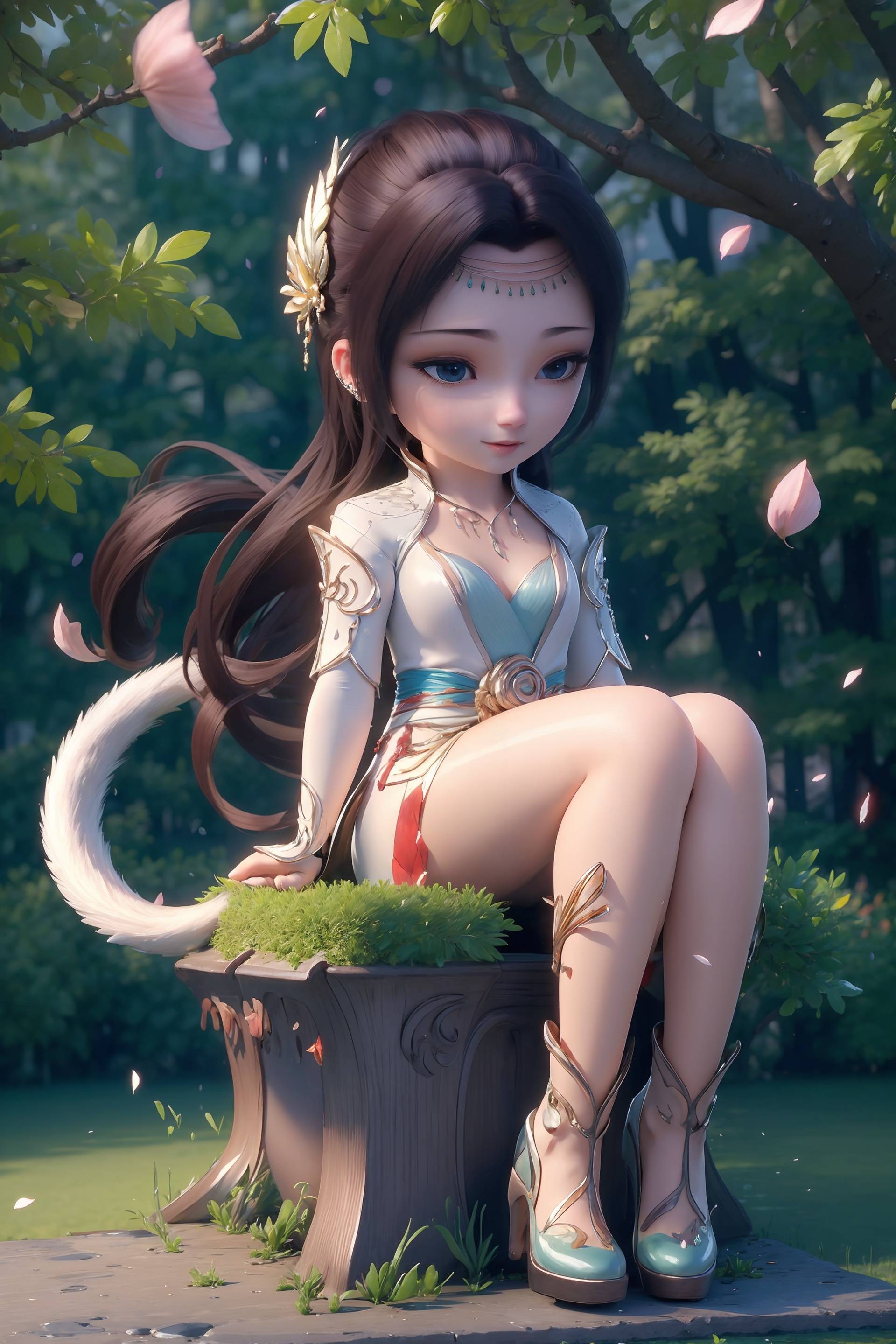 AI 国漫斗破苍穹云韵 Q 版丛林公主 2K 竖屏 31P