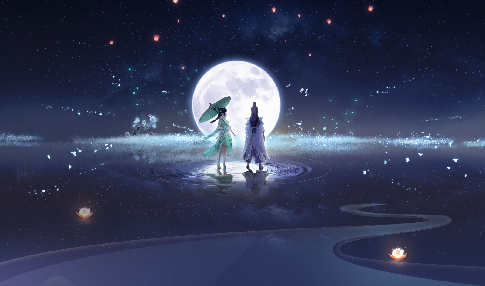 资源整合：54 张高清动漫古风图片素材下载 (碧瑶版)