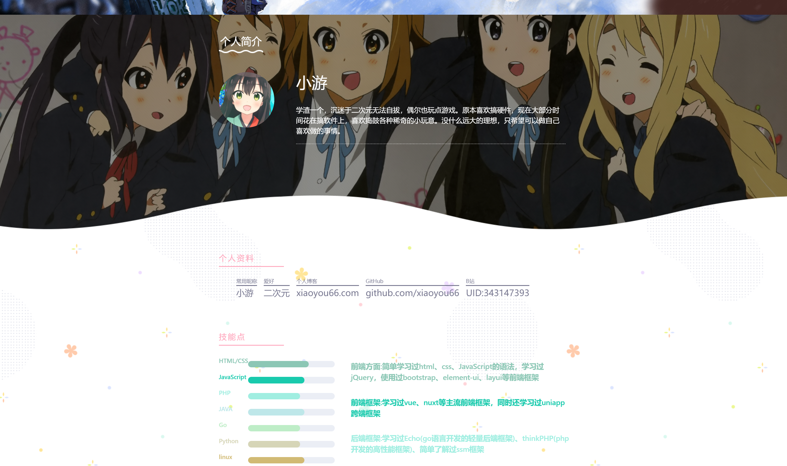 wordpress 主题模板: kratos, 一款二次元 wordpress 主题